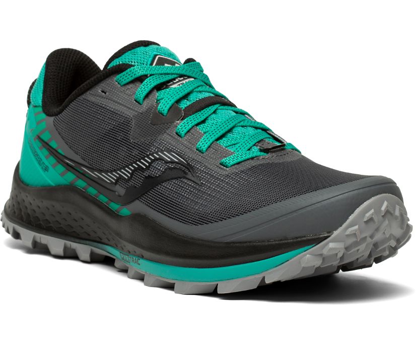 Saucony Peregrine 11 Women's Trail Running Shoes Grey / Light Turquoise | Canada 229XYUF